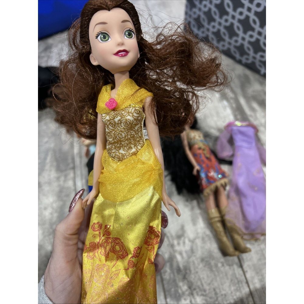 Disney Princesses Barbie Bundle Lot Belle Pocahontas Anna Frozen Princess - Picture 10 of 15